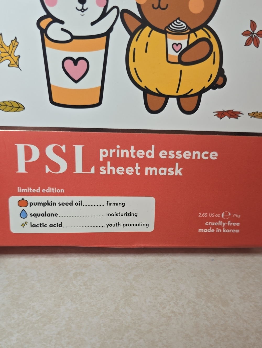 The Creme Shop PSL Printed Essence Sheet Mask Pack of 3 - Picture 3 of 5